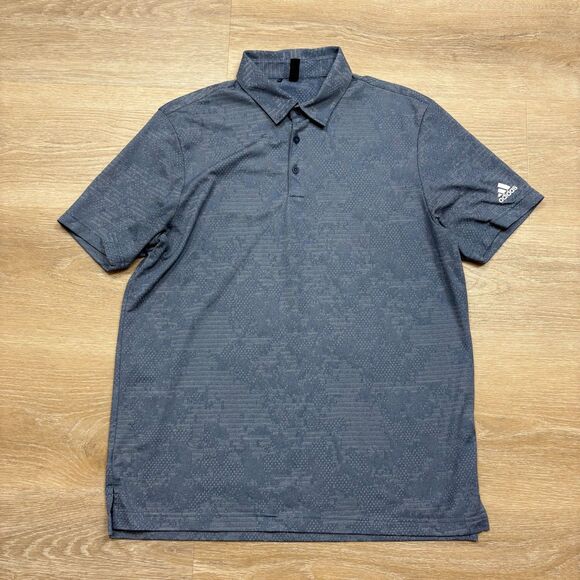 Adidas Golf Polo ML Color Blue - Picture 1 of 5